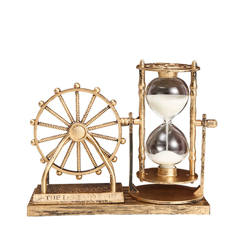 Ferris wheel hourglass creative student gift retro nostalgic home decoration living room ornaments birthday gift for men and women