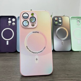 NEW NEW AG Frosted Glass Magnetic IP11pro12PROMAX 13MINI, 14pro Protective Case