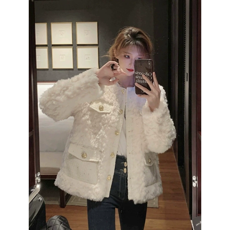 Модная теплая куртка, западный стиль, стиль Chanel, увеличенная толщина