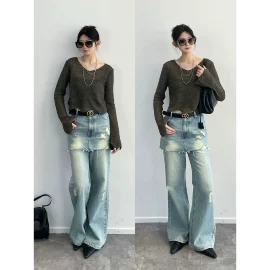 女式T恤;女式毛呢外套;休闲裤