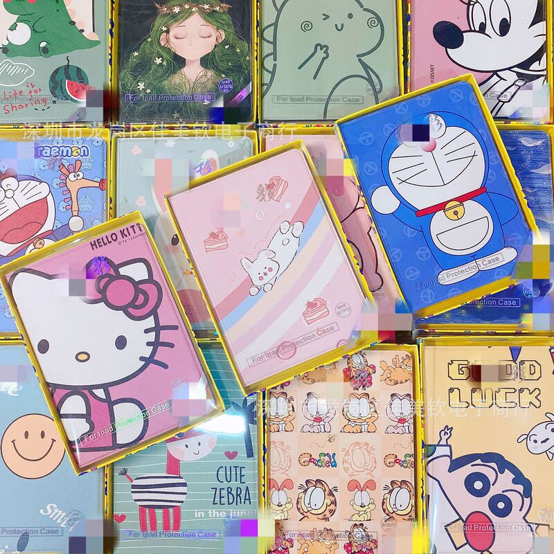 Suitable for ipad11 Protective Case Huawei Tablet Cartoon Leather Case matepadpro Hard Shell mini6 Dormant
