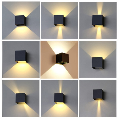 modern Simplicity Dimming bedroom Corridor Bedside Wall lamp International E-commerce led Northern Europe Simplicity square outdoors Wall lamp