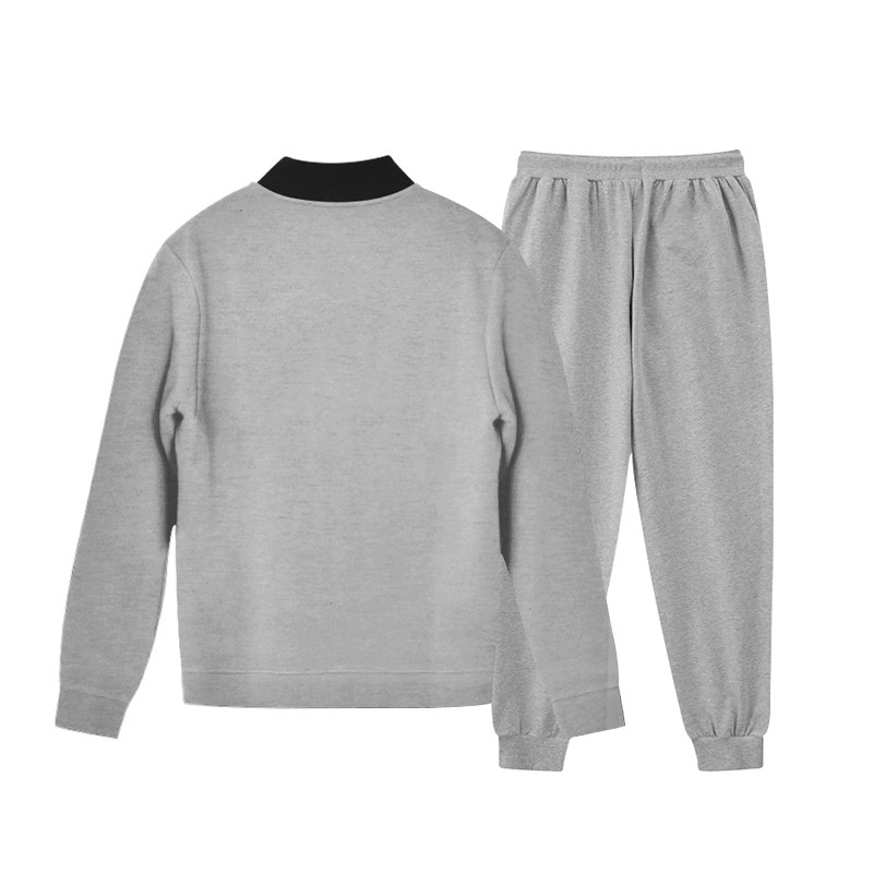 700g Weight Long Sleeve Sleeve Length Cotton Blend, Polyester Fabric Type Pants Sets Sets Type 2 Pieces Set Quantity Casual Occasion Collarless Neckline Regular Fit Fit Type Solid Color Pattern Spring, Autumn Season Men's Gender Simple Style Style Casual Men's Simple Style Solid Color Cotton Blend Polyester Pants Sets 73