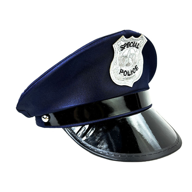 Sombrero de policía europeo y americano de siete colores de Amazon, uniforme sexy, sombrero de fiesta, sombrero de capitán de Halloween, sombrero de policía europeo y americano