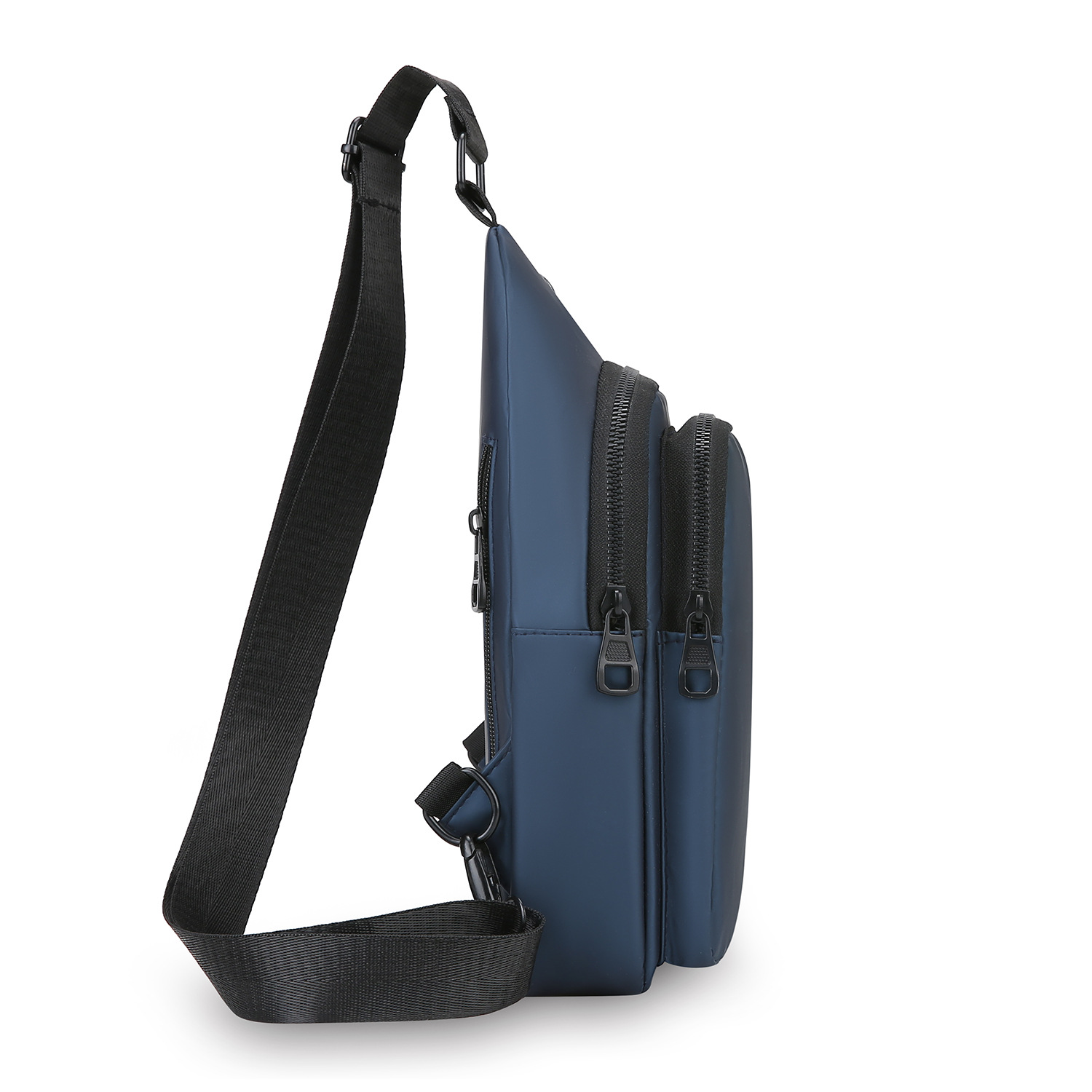 Bolso bandolera de un solo hombro deportivo impermeable de gran capacidad para hombre 2025 primavera mochila de pecho de moda casual simple