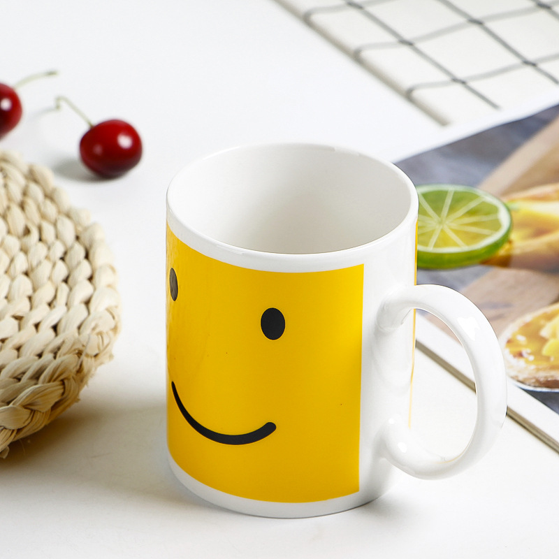 创意陶瓷杯新奇马克杯感温猫头鹰变色杯礼品咖啡杯情侣杯厂家批发