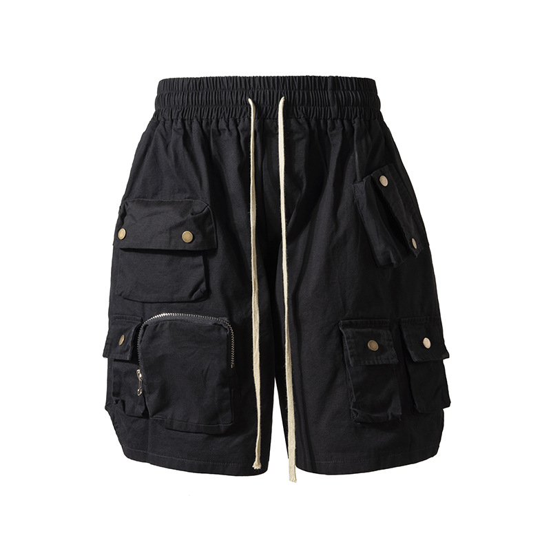 RO GRAC Niche Trendy Brand American Style High Street Retro Multi-Pocket Cannonball Shorts Functional Pants Men's vibe