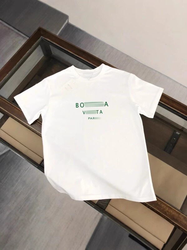 2025 Summer New Bv Letter Print T-Shirt for Women, Simple and Stylish Short-Sleeve Loose Korean Style Trendy Top 2025 Summer New Bv Letter Print T-Shirt for Women, Simple and Stylish Short-Sleeve Loose Korean Style Trendy Top