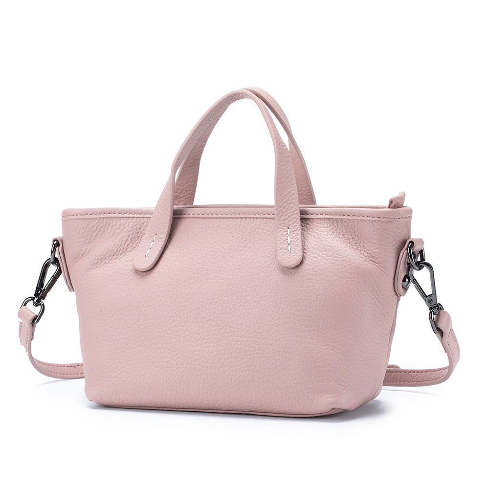New Fashion Women's Handbag Top Grain Cowhide Crossbody Bag Large Capacity Commuter Bag Genuine Leather Texture Tote