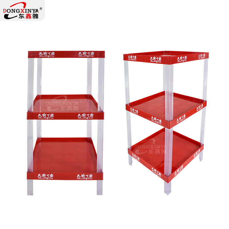 塑料货架便利店饮料展示架商超食用油塑料陈列架实体工厂来图设计