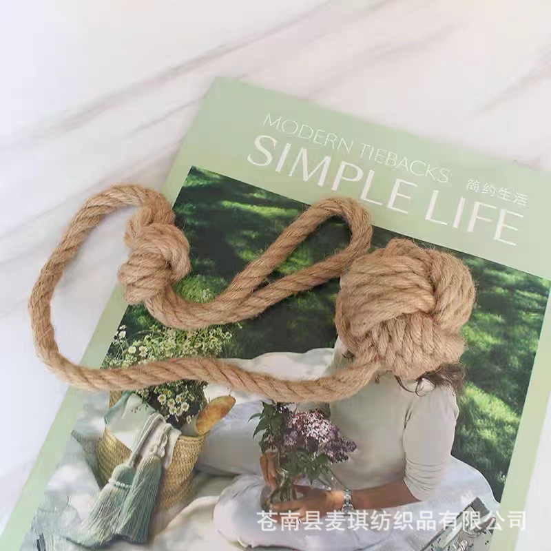 Los fabricantes suministran cuerda de encuadernación de estilo europeo simple cuerda de algodón de lino tejida a mano cortina de encuadernación Amazon eBay en stock