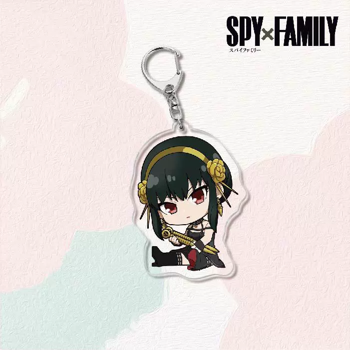 Акриловый брелок для ключей (SPY×FAMILY) — двусторонняя миниатюрная подвеска, полупрозрачная двусторонняя печать
