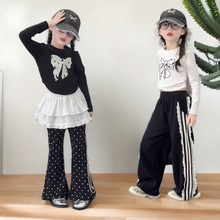 儿童长袖T恤秋季打底衫德芙绒韩版女童上衣宝宝时尚卫衣中小童