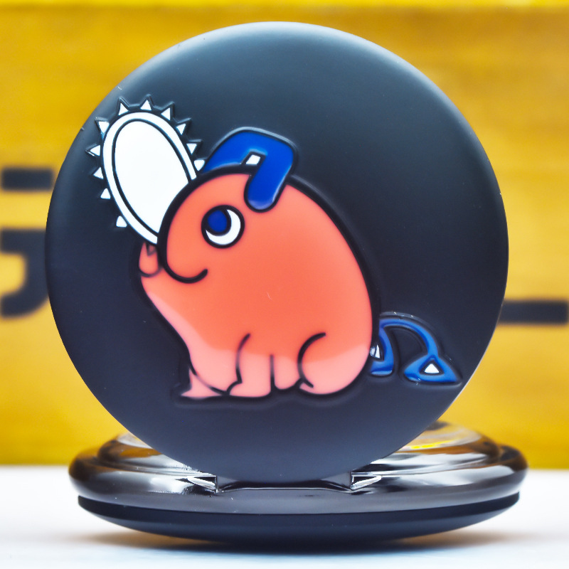 Foreign trade hot animation peripheral chainsaw dog flip pocket watch necklace pocket watch pendant pocket watch universal gift for boys and girls