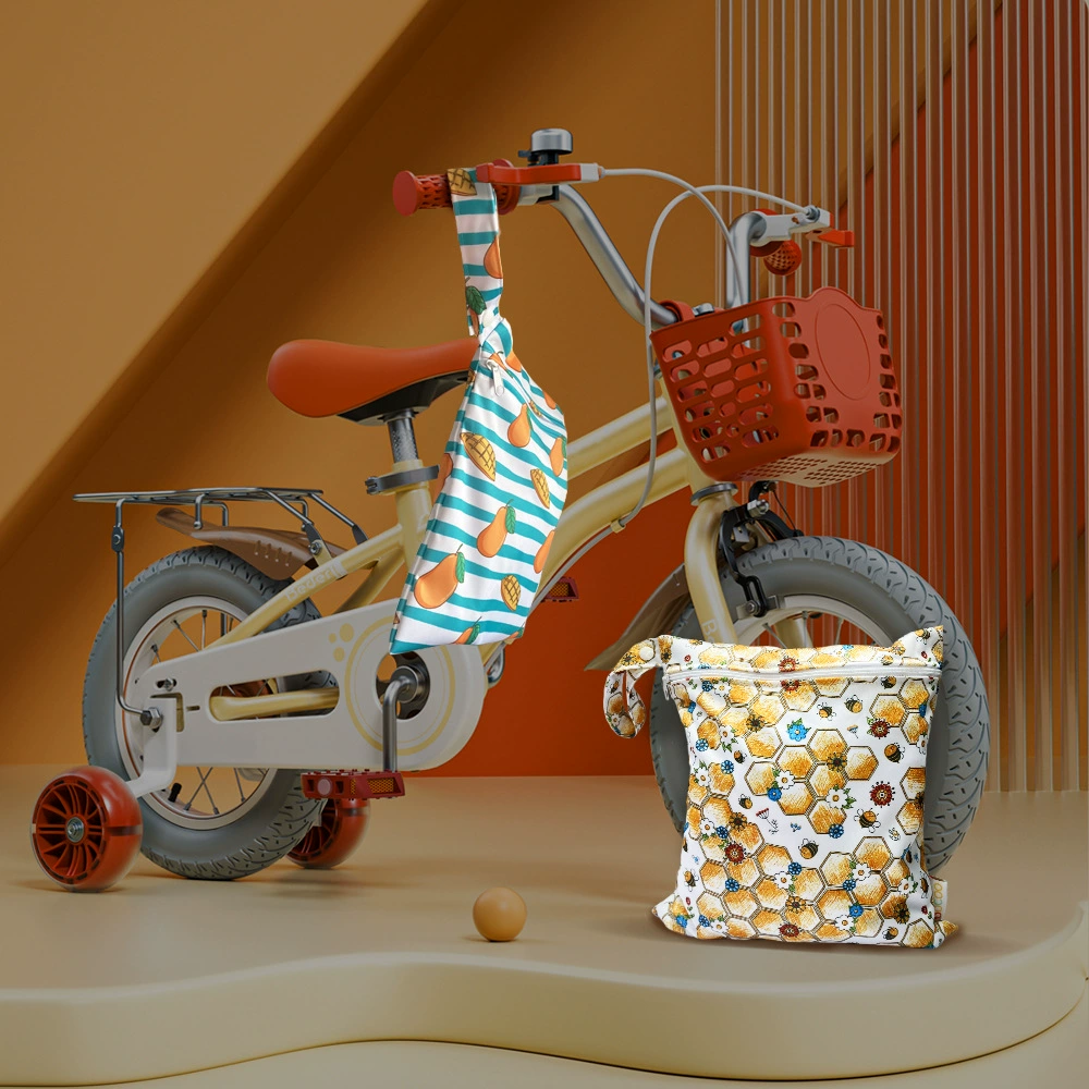 Новая сумка для подгузников с мультяшным принтом, моющаяся сумка для хранения, вместительная дорожная сумка, сумка для дождевика