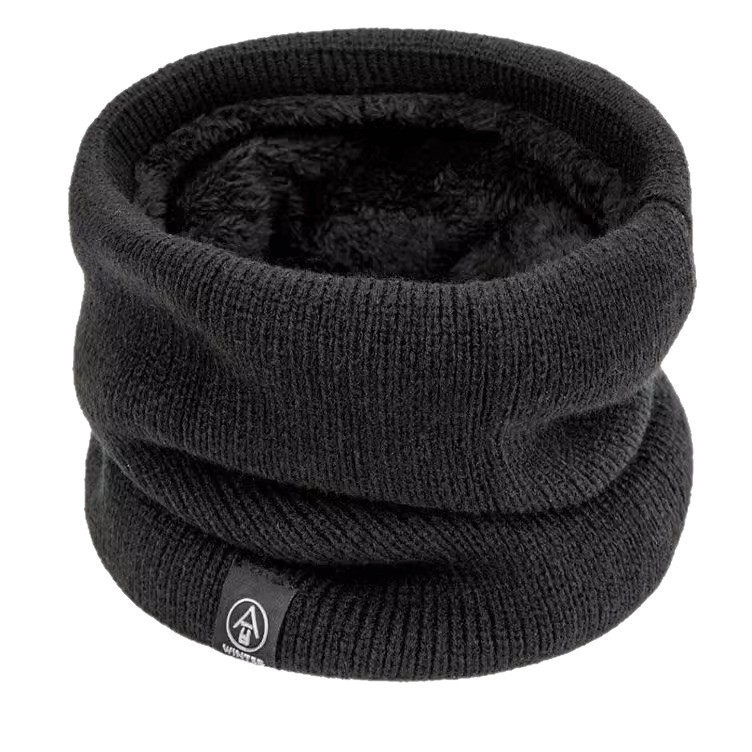 Invierno más vello grueso collar unidireccional máscara de ciclismo al aire libre bufandas de cuello de punto de punto
