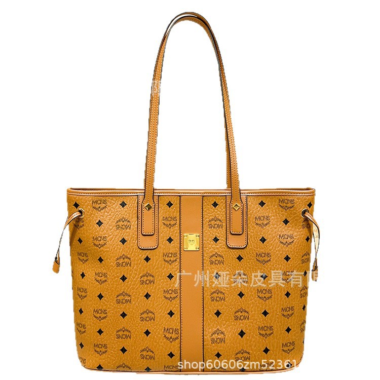 Women's Cross-Border Autumn Trendy Mother-Daughter Bag Set, Tote Shoulder Handbag, Commuter Bag, Genuine Leather Red Canvas Bag - Thumbnail 5