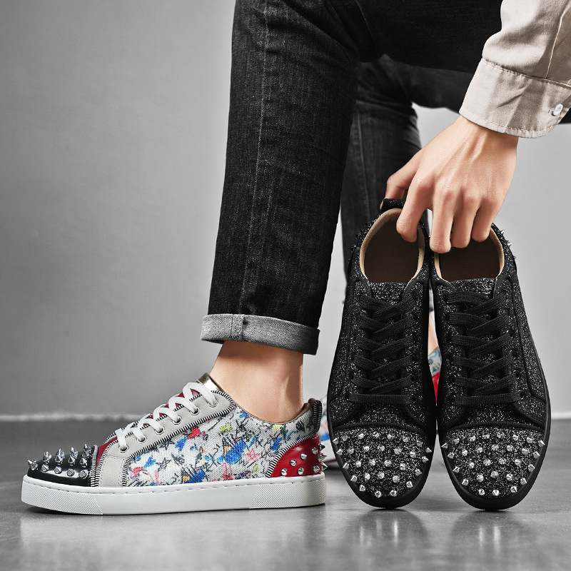 2025 punk estilo remache skate zapatos de moda deportiva nicho estrellas Europa y América en vivo estudiantes zapatos de moda al aire libre