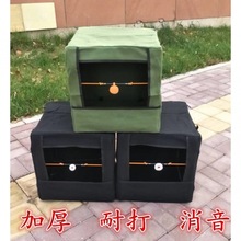 靶箱弹弓练习钢珠回收弹弓迷你折叠迷彩帆布加厚把批发代发跨境