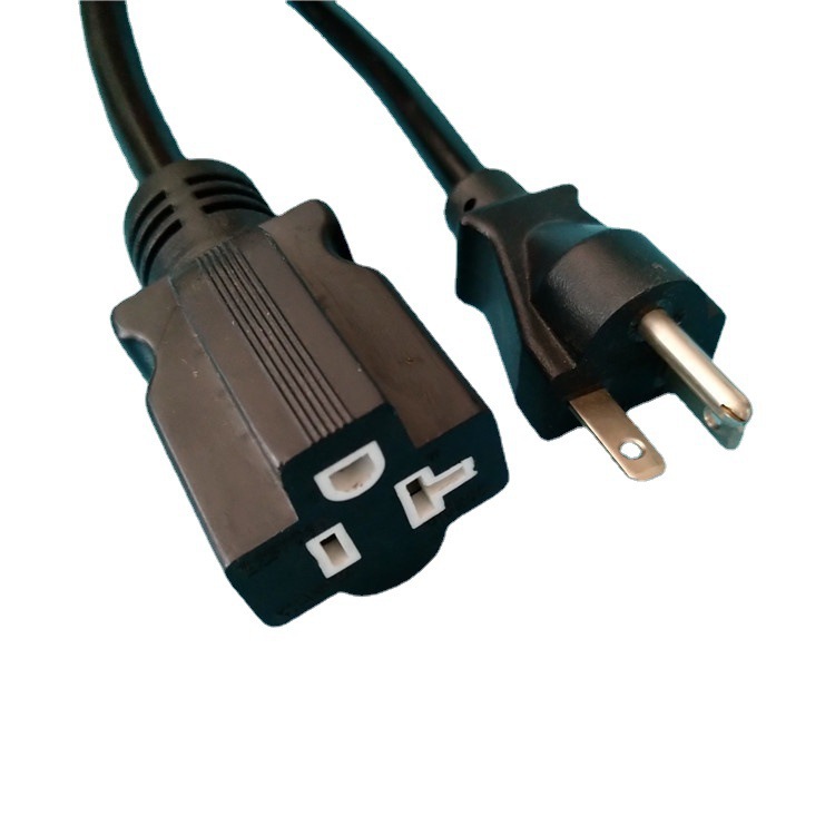 供应美式电源线 AC美规八字尾电源线 三芯UL美标插头品字尾电源线