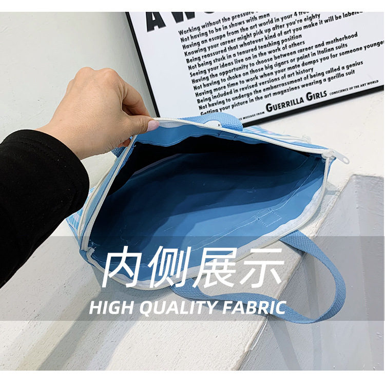 The new Spring 2024 Stardelo minimalist cartoon large-capacity student handbag, study materials and tutorial bag undefined