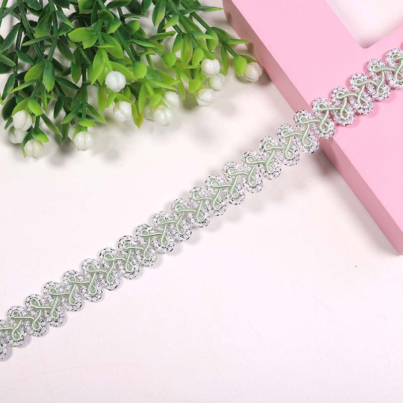 Spot 1.2cm color oro y plata accesorios de encaje accesorios de ropa 32 colores ciempiés borde de espigan encaje