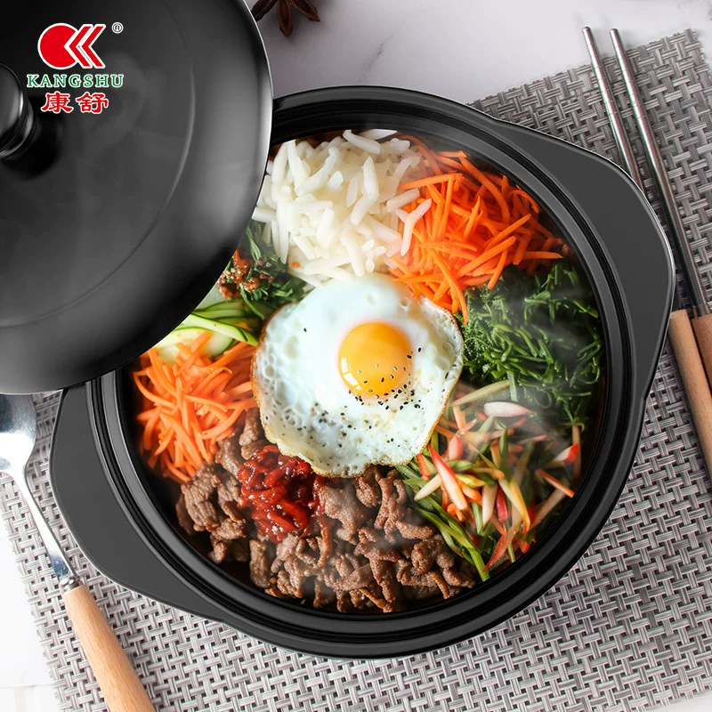 Керамическая рисовая запеканка из глины с курицей на пару, рис, рисовые лапши, керамический коммерческий китайский широкий рот, газовая плита, газовая кастрюля