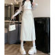 New Chinese Style National Style Skirt Women's Summer 2025 New Mid-length High Waist Buckle Split A- line Hip Skirt