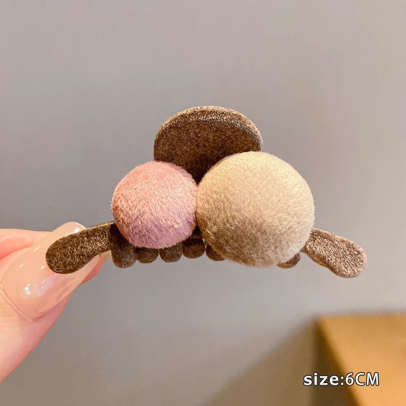 Celebridad de Internet 2024 Nueva horquilla pequeño clip de tiburón grano clip de cabeza de bola baja