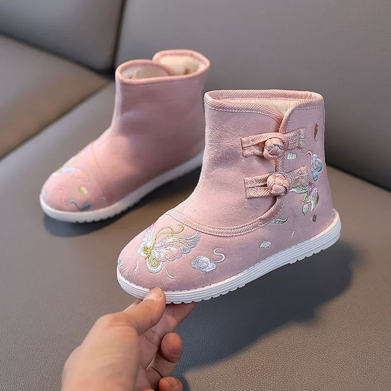 Теплые ботинки, зимние слипоны, low boots, ханфу
