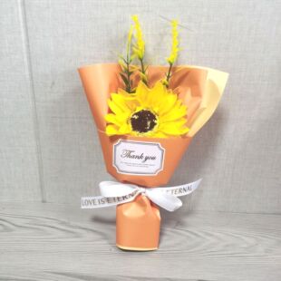 Sunflower Sunflower Soap Flower Mini Bouquet Children's Day Gift Box High School Entrance Examination Gift Box with Small Handmade Soap
