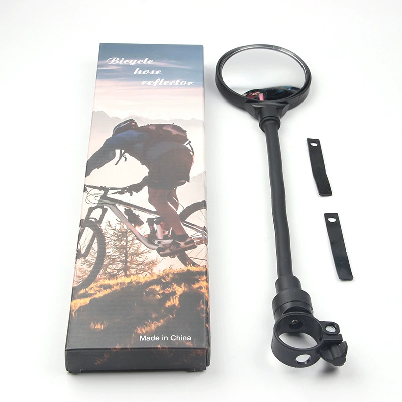 Bicycle Rearview Mirror, Retroreflective, Adjustable Arm, Universal Clamp — 37 cm