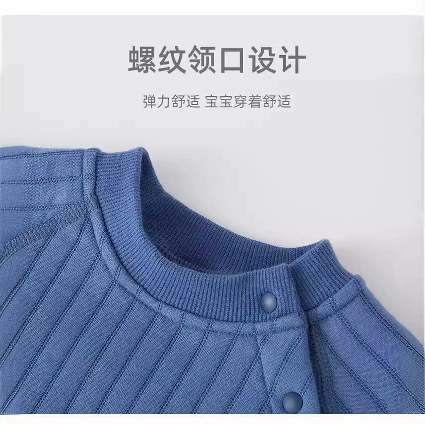 Quilted children's demi-season keep warm winter bodysuit for new born