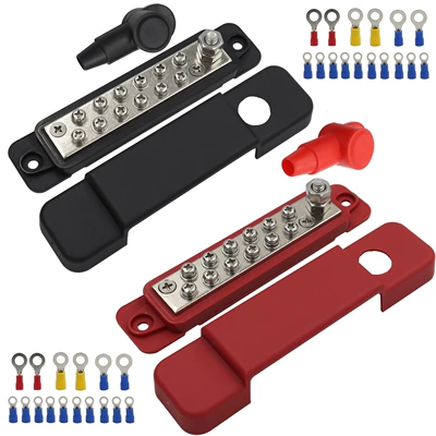 Power supply, ignition system accessories Wire Row Box 12-way - red-black