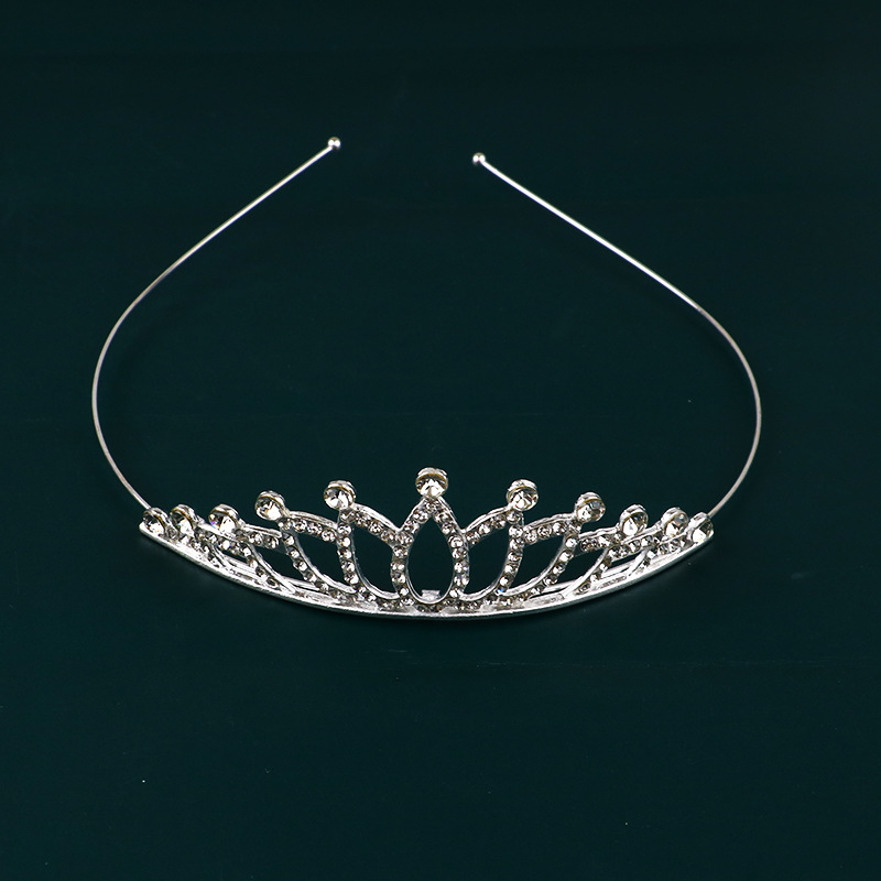 Nueva Boda nupcial accesorios tocado moda popular rhinestone corona diadema tocado fábrica al por mayor