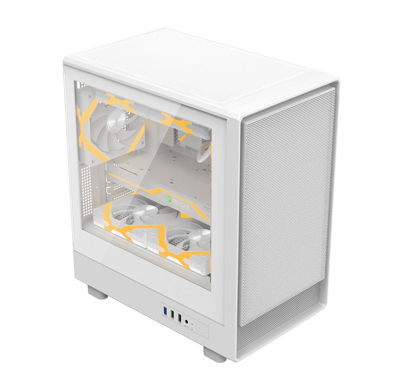 Корпус компьютера Jinhetian Jianyuji настольный DIY стекло боковая прозрачная MATX белый водяное охлаждение корпус