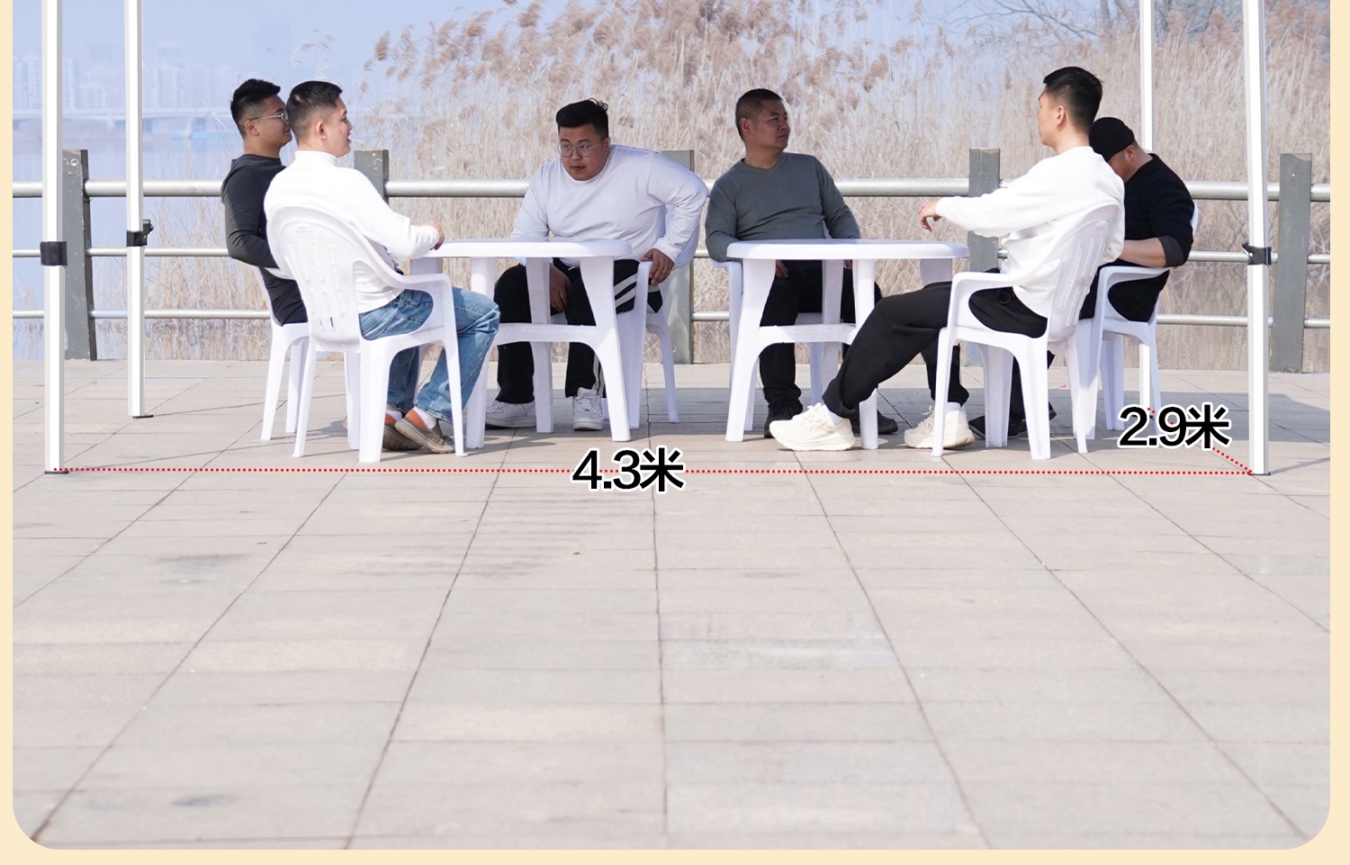 Four-Legged Rainproof Tent, Four-Corner Foldableing Awning, Outdoor Sun Umbrella, Retractable Transparent Canopy for Stall Use