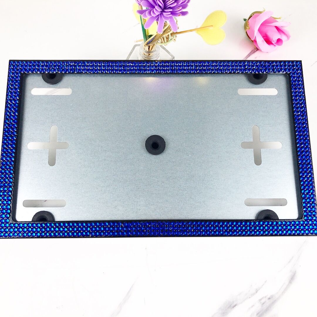 Qìchē – License plate holder/license plate holder Plate Frame - blue