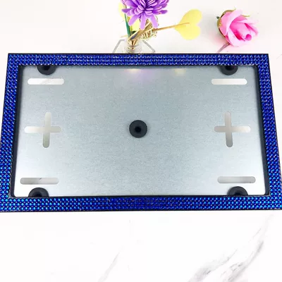 License plate holder/license plate holder license plate frame European regulations rear - blue