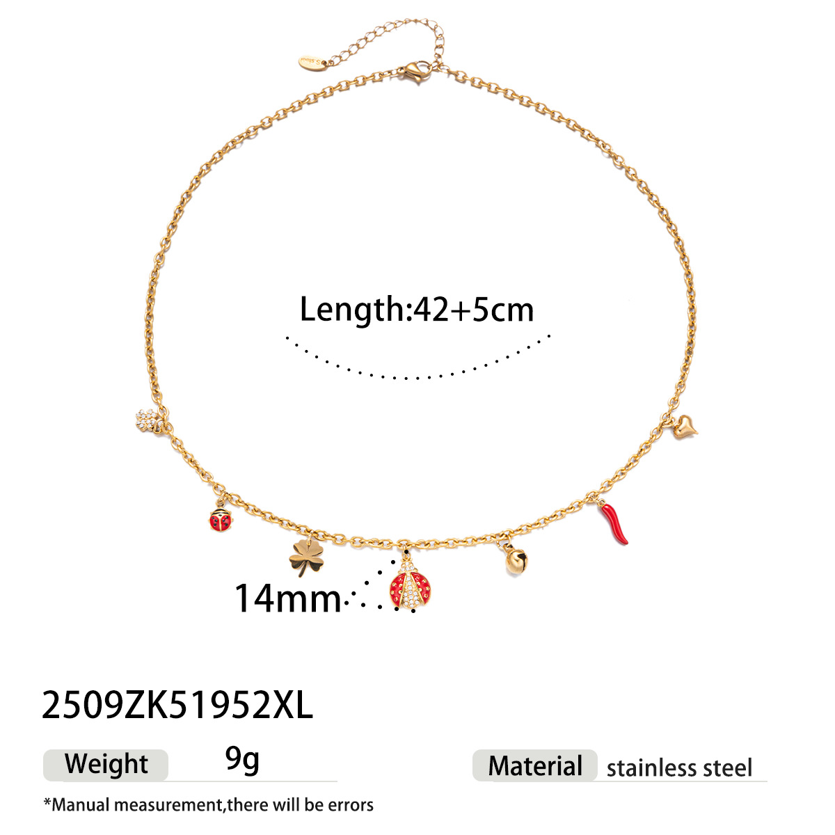 Collar de zircón de acero inoxidable transfronterizo TENA, estilo de nicho, diseño ligero y lujoso, personalidad universal, cadena de clavícula image 15