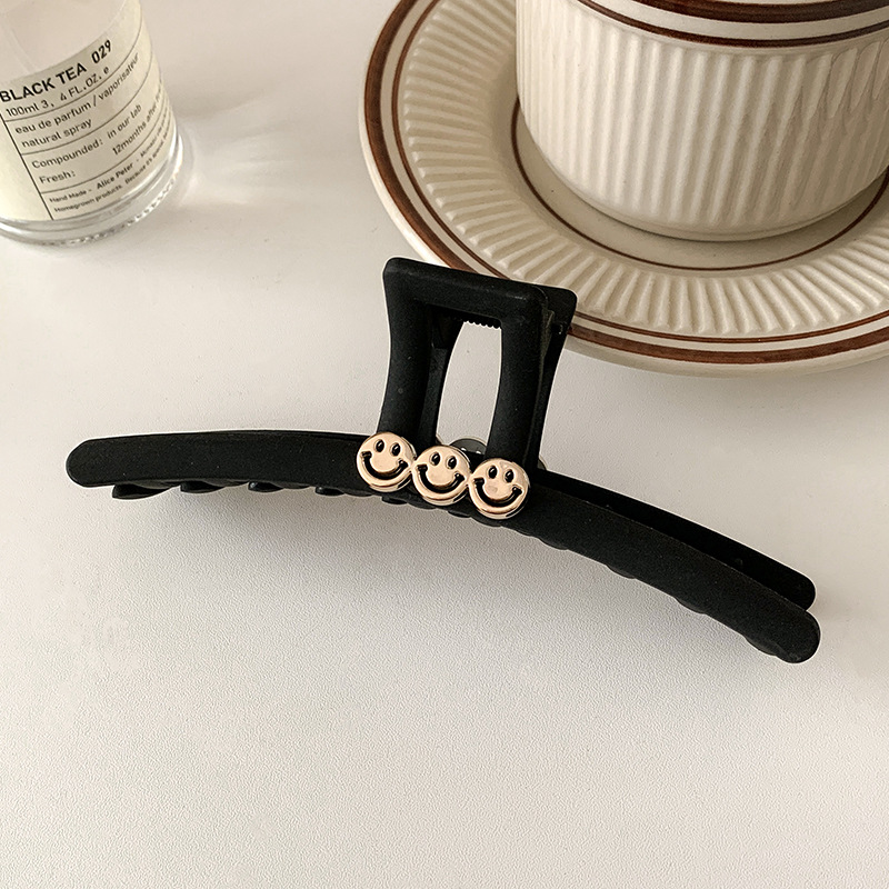 Pinza para el cabello en la parte posterior de la cabeza negra Clip de tiburón grande para mujer 2025 nuevo clip de agarre de sensación de alta calidad para el cabello, accesorio para el cabello, clip para la cabeza