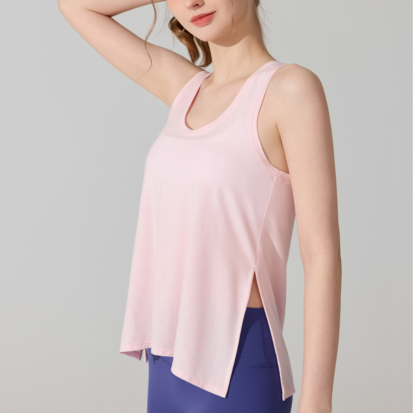 Europa y América deportivo chaleco de acondicionamiento rápido secado ventilador camiseta deportiva sin mangas camiseta de correr pilates ropa de yoga blusa