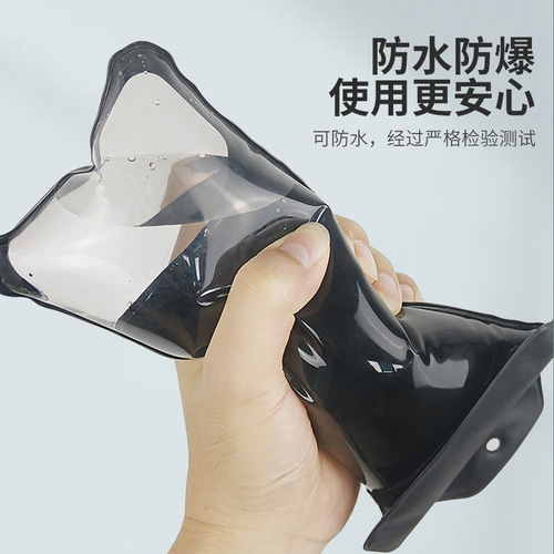 Floating air bag mobile phone waterproof bag transparent takeaway mobile phone waterproof case outdoor TPU mobile phone bag bag drop shipping