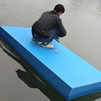 Плоская лодка из пенопласта плавающая доска твердая плоская лодка из водного волокна плавающая платформа высокой плотности рыболовная доска плот рыболовная лодка