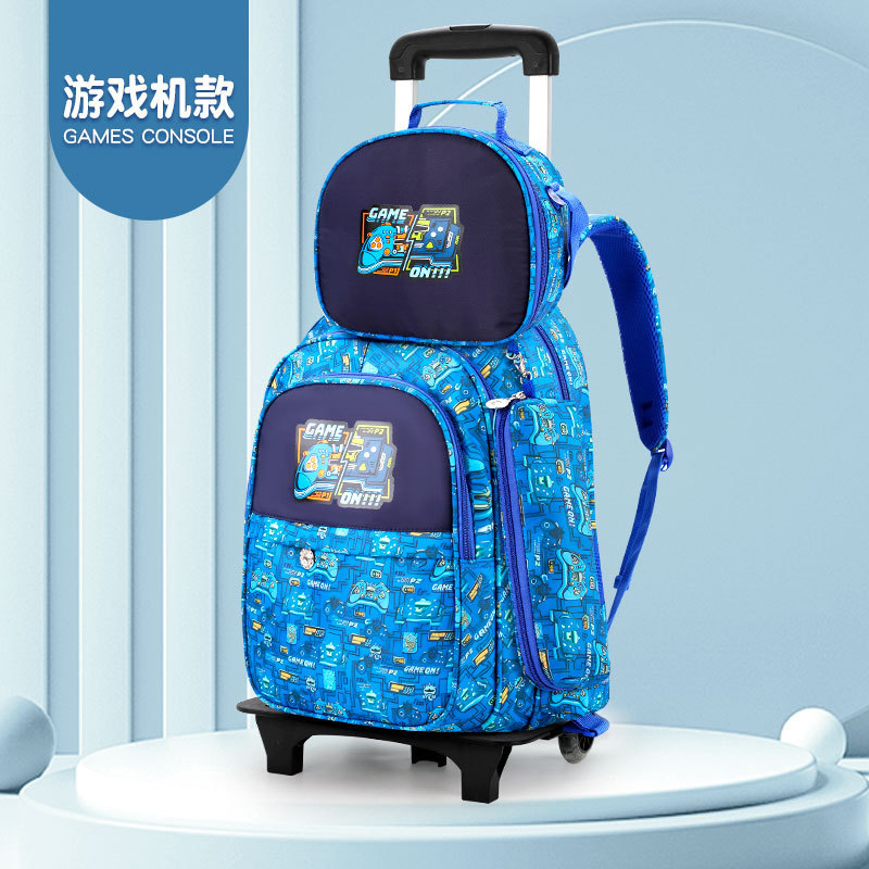 跨境ins新款小学生护脊书包1一6年级减负护脊儿童学生背包三件套|undefined