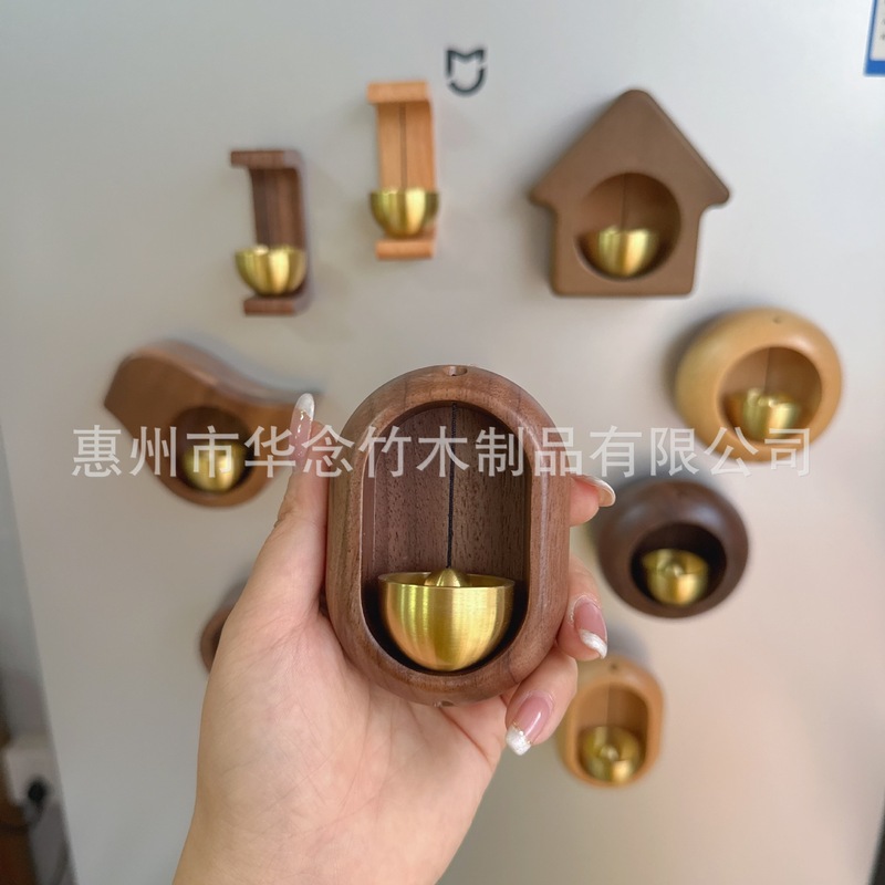 吸気ドア風鈴木製玄関ドアドーパミンドアベルドアリマインダーベルコッパベルペンダント|undefined