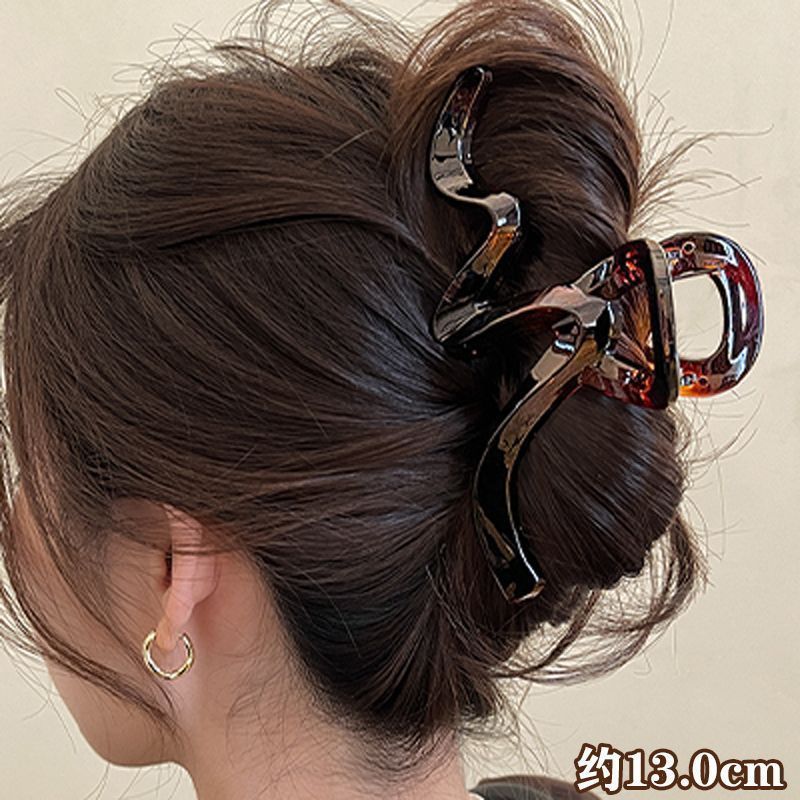 女性用ヘアピン、高級感のある韓国東大門と同じスタイルのヘアピン、後頭部のシャーククリップ、女性用ヘアアクセサリー|undefined