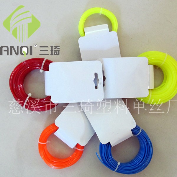 大量供应尼龙割草线 吊卡打草绳 园林割草线 出尼龙材质多规格可