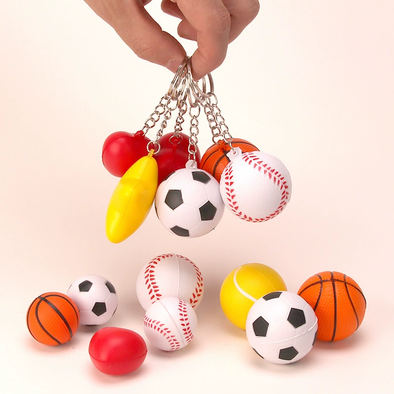 Брелок-мяч PU 4 см антистресс на рюкзак