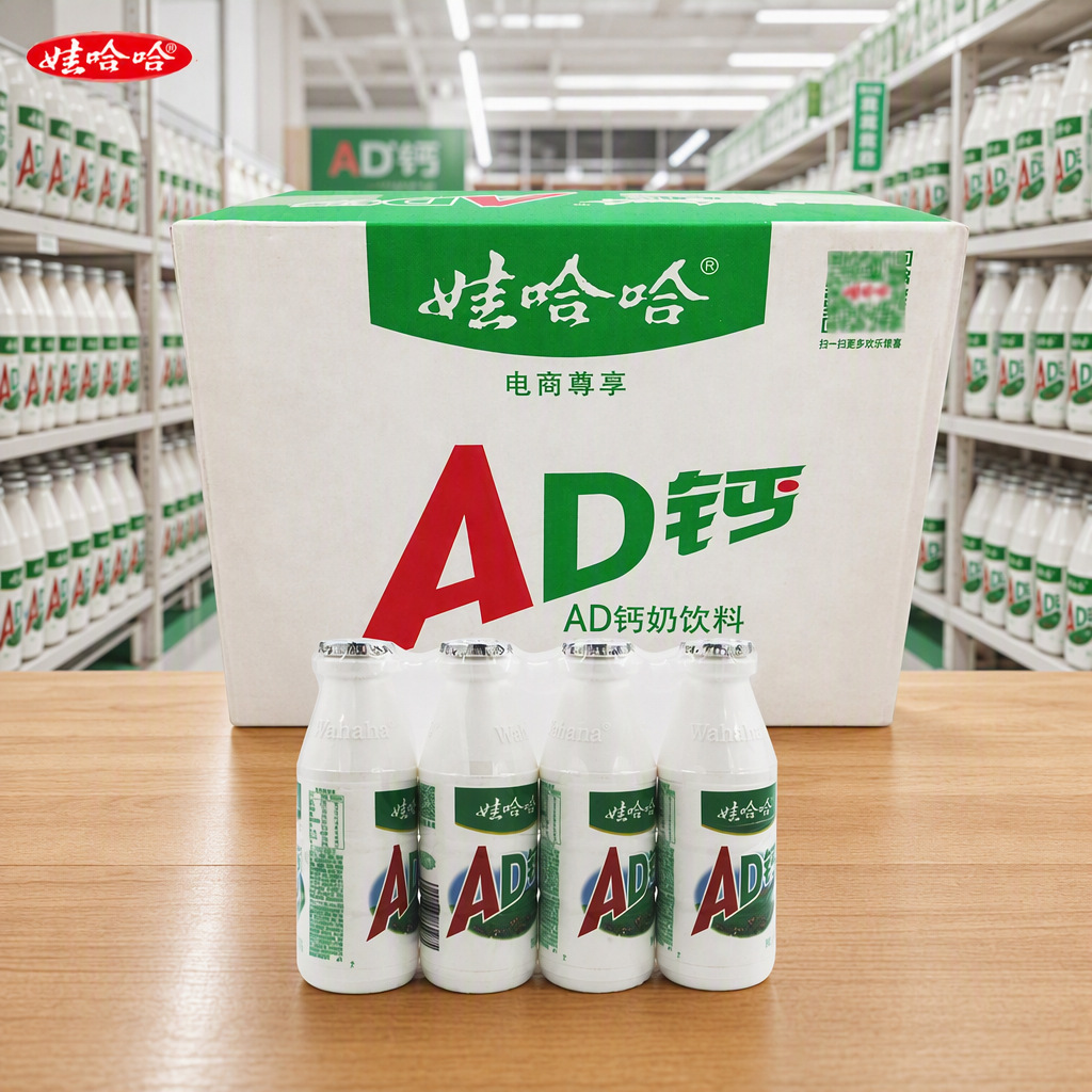 娃哈哈AD钙奶100g220g整箱学生早餐饮品含乳饮料代发批发哇哈哈